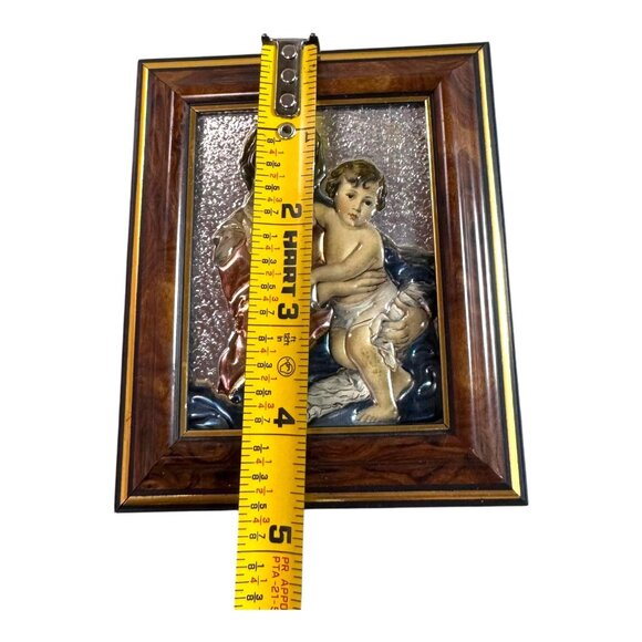 Madonna and Child Icon Virgin Mary Christ Jesus in Gold Foil 3D Religious Framed - Picture 3 of 6